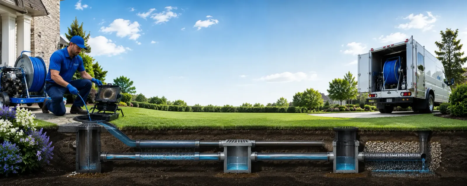 Outdoor drain cleaning information for Rock City, IL